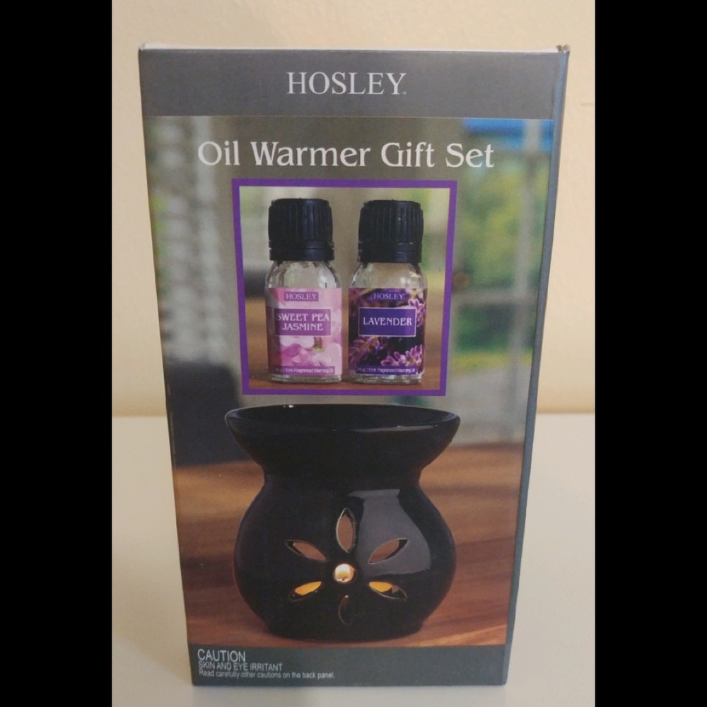Hosley oil warming gift set